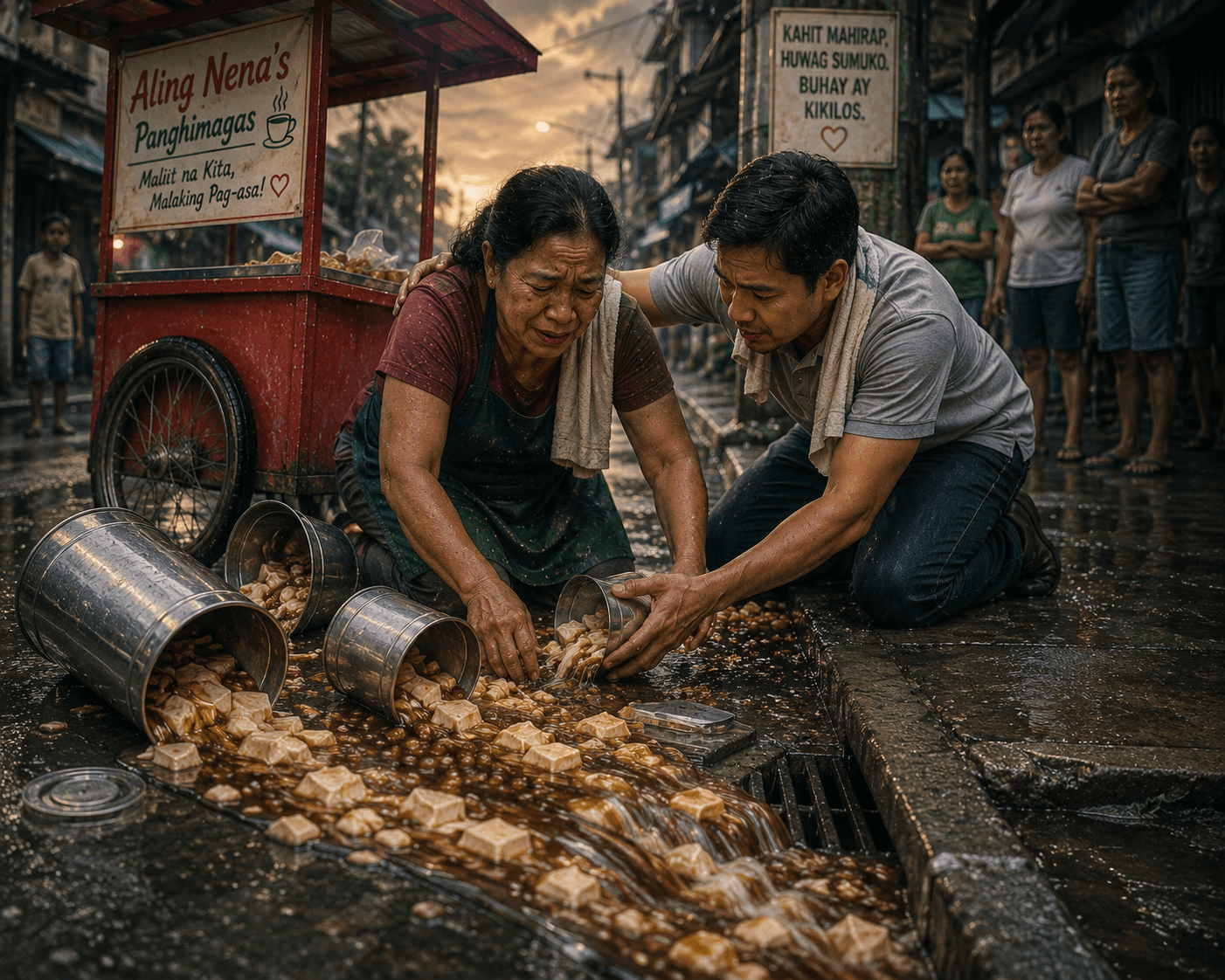 Spilled Taho — Jose in the gutter